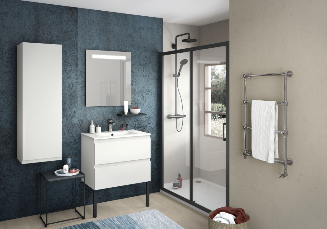 Salle de bains Delpha Graphic blanc brillant